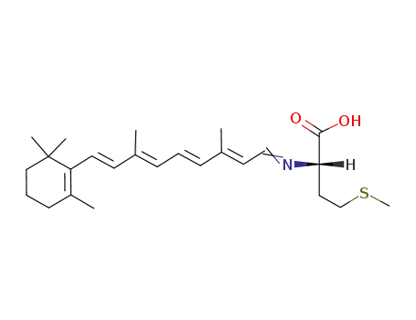 (S)-2-[(2E,4E,6E,8E)-3,7-Dimethyl-9-(2,6,6-trimethyl-cyclohex-1-enyl)-nona-2,4,6,8-tetraen-(E)-ylideneamino]-4-methylsulfanyl-butyric acid