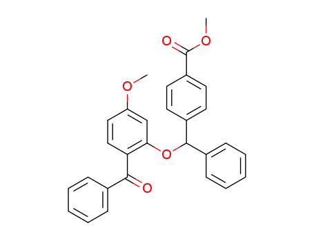 methyl 4-[(2-benzoyl-5-methoxyphenoxy)(phenyl)methyl]benzoate